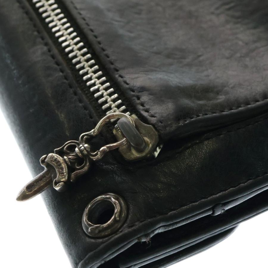 CHROME HEARTS（クロムハーツ） WAVE ウェーブ レザーウォレット 財布