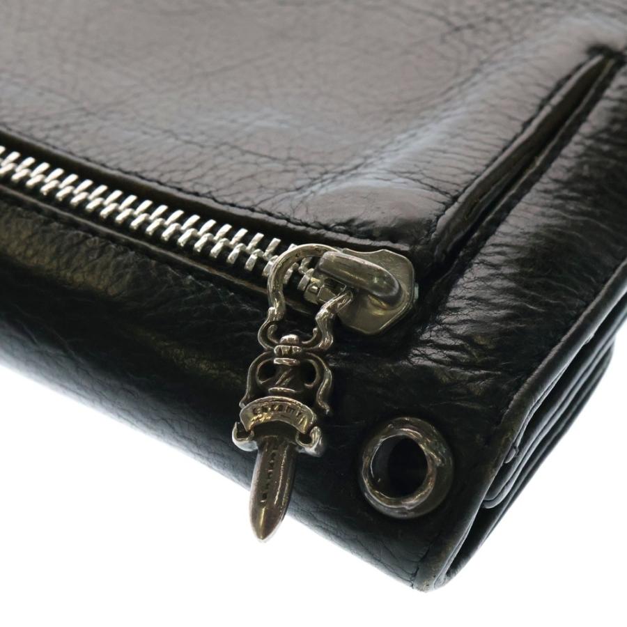 CHROME HEARTS（クロムハーツ） WAVE ウェーブ レザーウォレット 財布