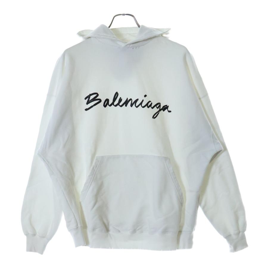 BALENCIAGA（バレンシアガ） 22AW ダメージ加工 ロゴ プルオーバー