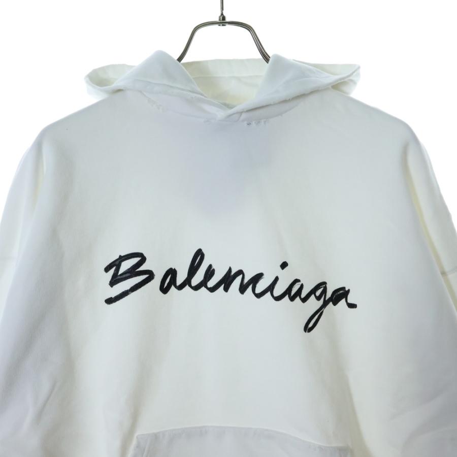 BALENCIAGA（バレンシアガ） 22AW ダメージ加工 ロゴ プルオーバー