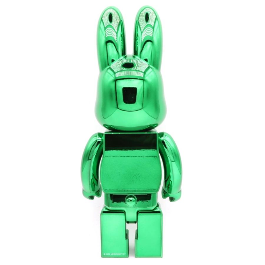 MEDICOM TOY（メディコム・トイ） BE@RBRICK CHROME 400% GREEN RABBIT
