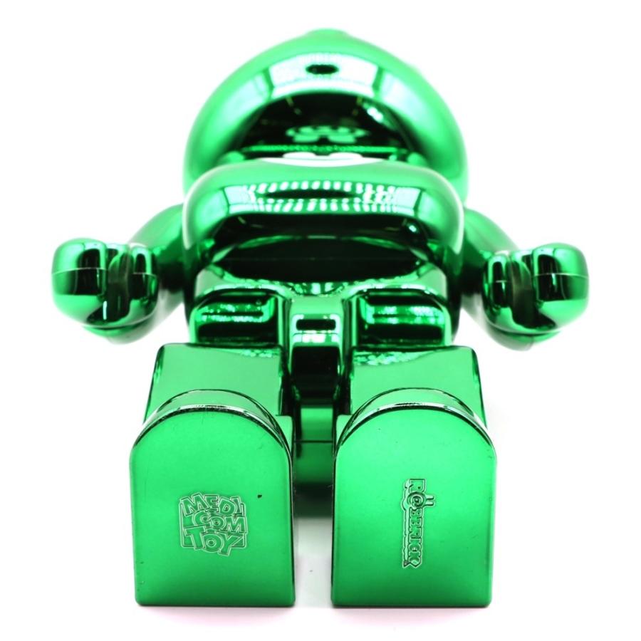 MEDICOM TOY（メディコム・トイ） BE@RBRICK CHROME 400% GREEN RABBIT