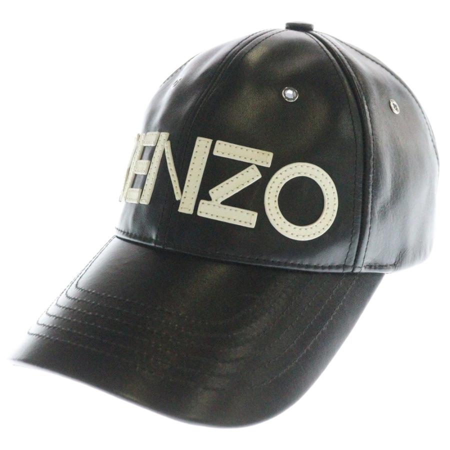 KENZO（ケンゾー） 20SS Leather Logo Cap レザー ロゴ ベースボール