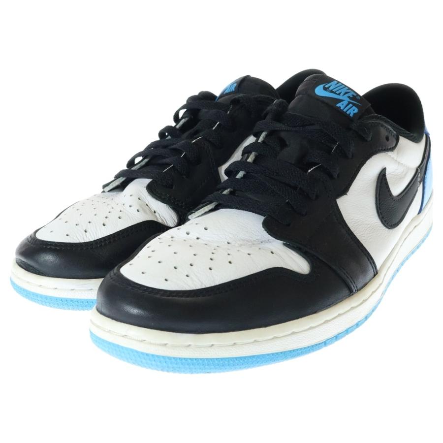 ♠【ナイキ】✨新品未使用　箱付き　エアージョーダン1　ロー　黒×ブルー×白　30 NIKE（ナイキ） AIR JORDAN 1 エアジョーダン1ローカットスニーカー