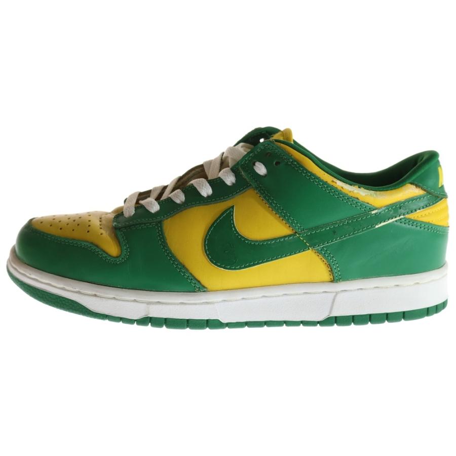 NIKE ナイキ 【観賞用 2006年製】 DUNK LOW BRAZIL ダンク ローカットスニーカー ブラジル ローカットスニーカー イエロー/グリーン US10/28cm 624035-331 NIKE（ナイキ） 【観賞用 2006年製】 DUNK LOW BRAZIL ダンク