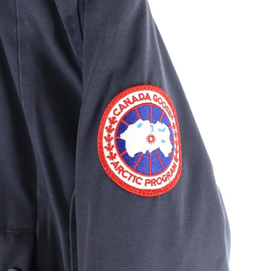 CANADA GOOSE カナダグース KENSINGTON PARKA ケンジントン ロゴワッペン ファー フーデッド ダウンジャケット ネイビー 2506L