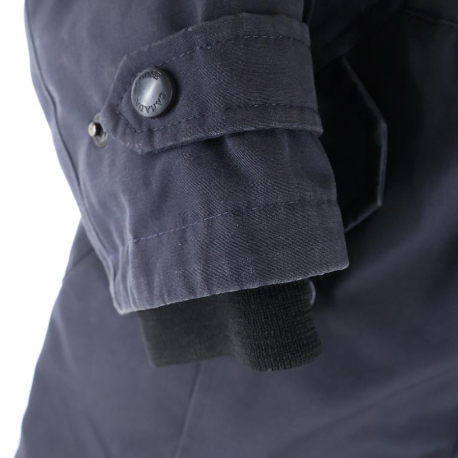 CANADA GOOSE カナダグース KENSINGTON PARKA ケンジントン ロゴワッペン ファー フーデッド ダウンジャケット ネイビー 2506L