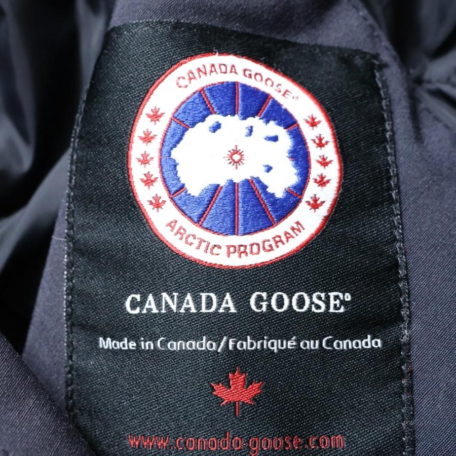 CANADA GOOSE カナダグース KENSINGTON PARKA ケンジントン ロゴワッペン ファー フーデッド ダウンジャケット ネイビー 2506L