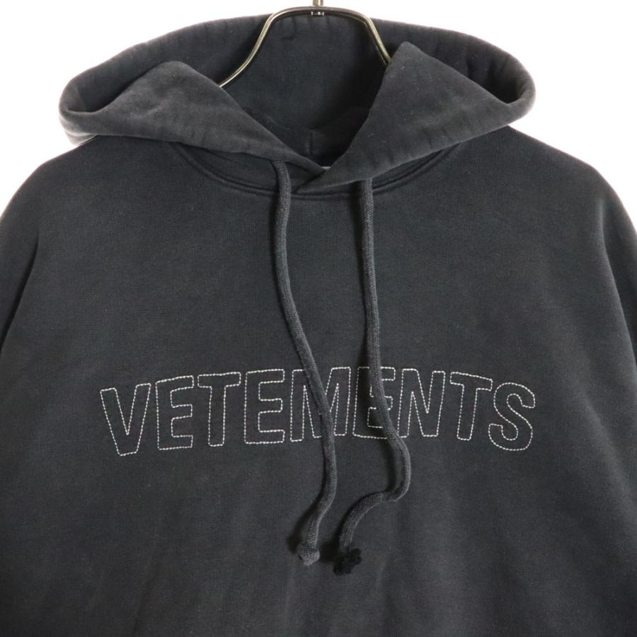 VETEMENTS（ヴェトモン） 23SS ロゴ刺繍 プルオーバー スウェット