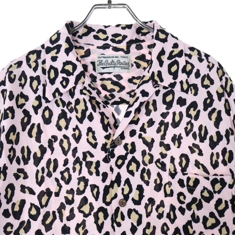 WACKO MARIA / 半袖シャツ/L/レーヨン/ピンク/レオパード柄 WACKO MARIA ワコマリア LEOPARD HAWAIIAN SHIRT レオパード