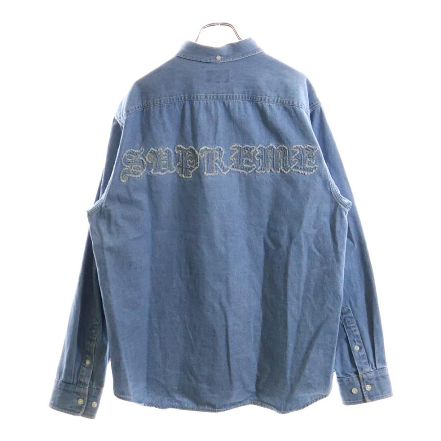 Supreme（シュプリーム） 21AW Applique Denim Shirt ロゴアップリケ