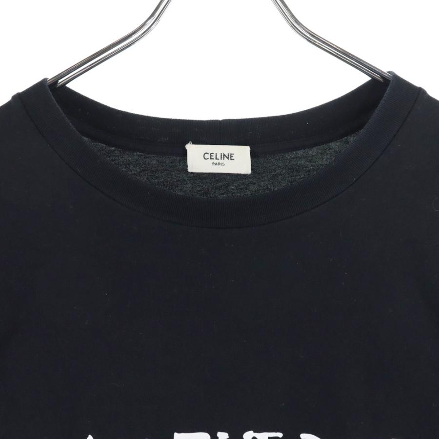CELINE / I AM THE BOY/Tシャツ/M/コットン/BLK/2X44F671Q CELINE セリーヌ I AM THE BOY クルーネック半袖Tシャツ ブラック