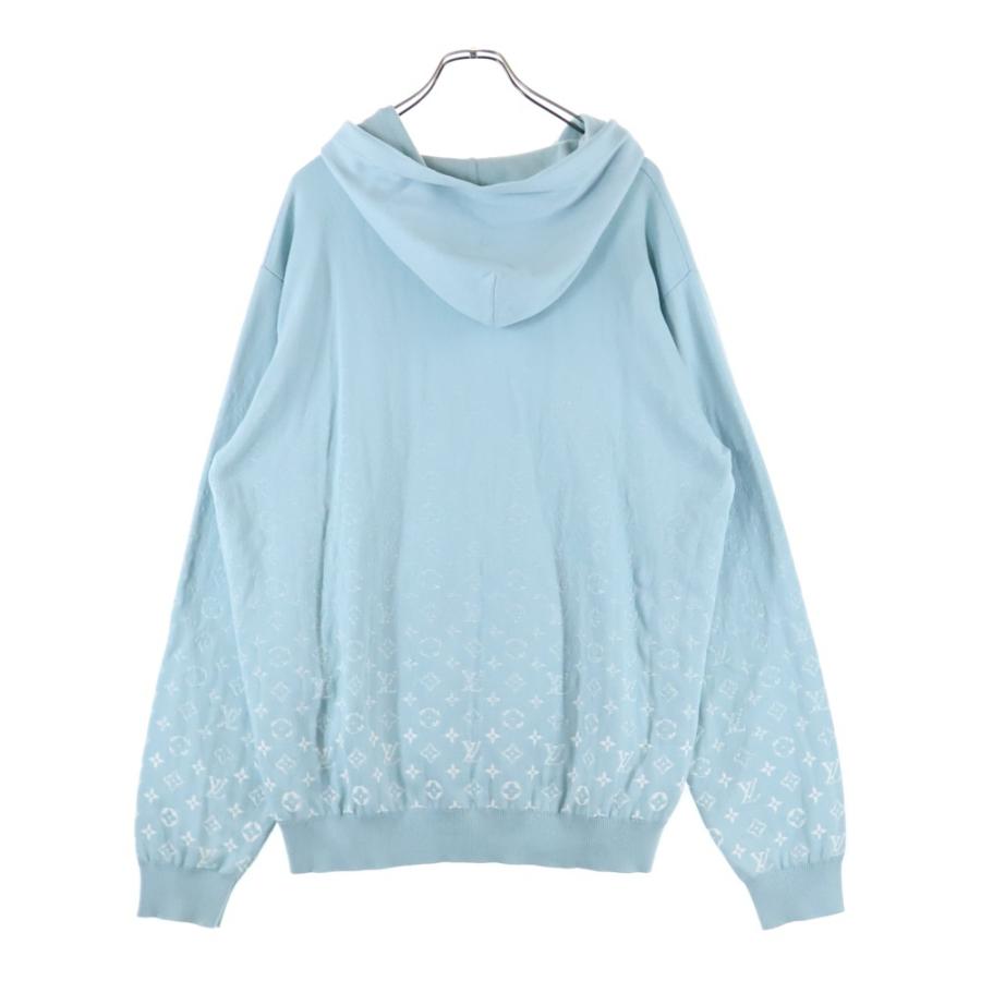 【中古】ルイヴィトン LOUIS VUITTON モノグラム グラディエント ニット フーディ パーカー RM231Q USO HNN45W 2023SS ライトブルー S LOUIS VUITTON（ルイ・ヴィトン） 23SS モノグラム グラディエント