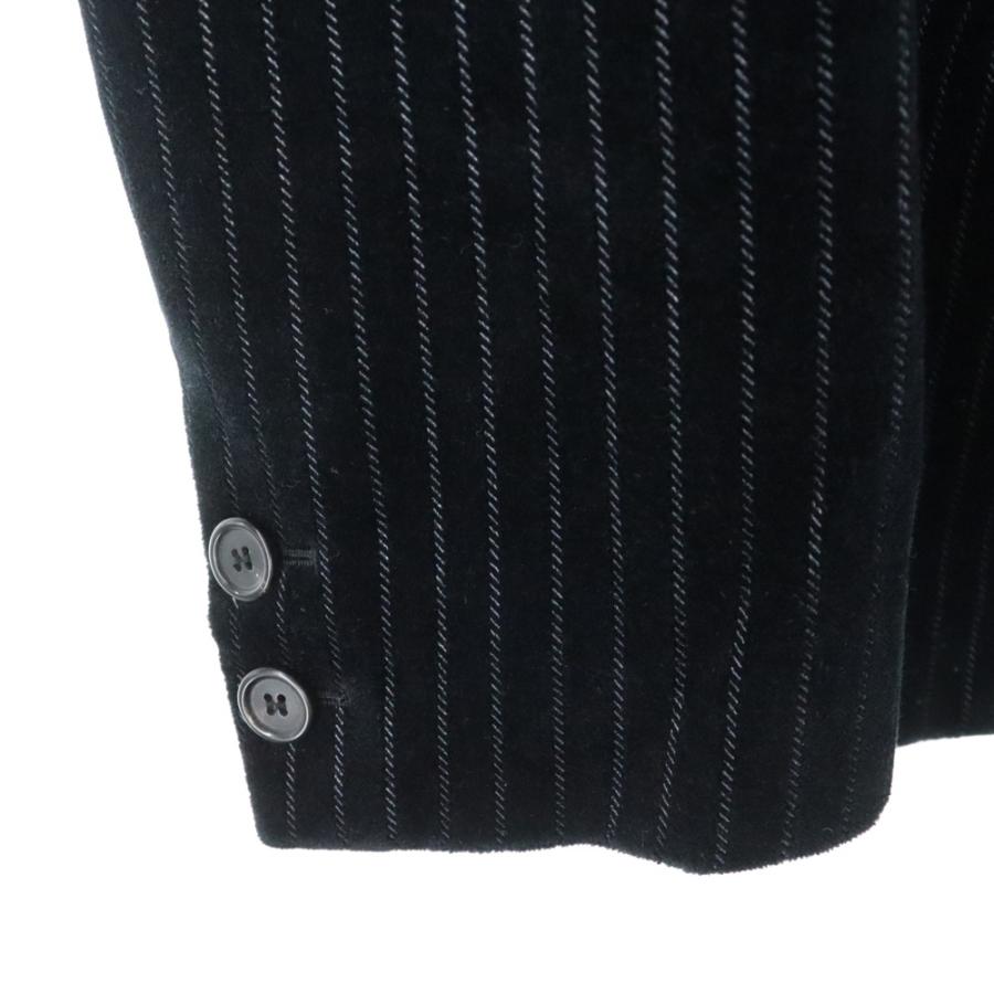 SAINT LAURENT PARIS サンローランパリ ストライプベロア テーラード