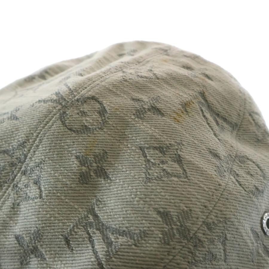 未使用✨現行ルイヴィトン デニムハット モノグラム 金ロゴ 保存袋付き ブルー 未使用✨現行ルイヴィトン デニムハット モノグラム 金ロゴ 保存袋付き