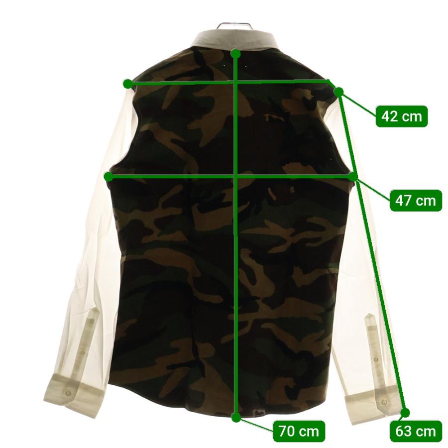 SOPHNET.（ソフネット） バックカモ切り替え コットン 長袖シャツ 