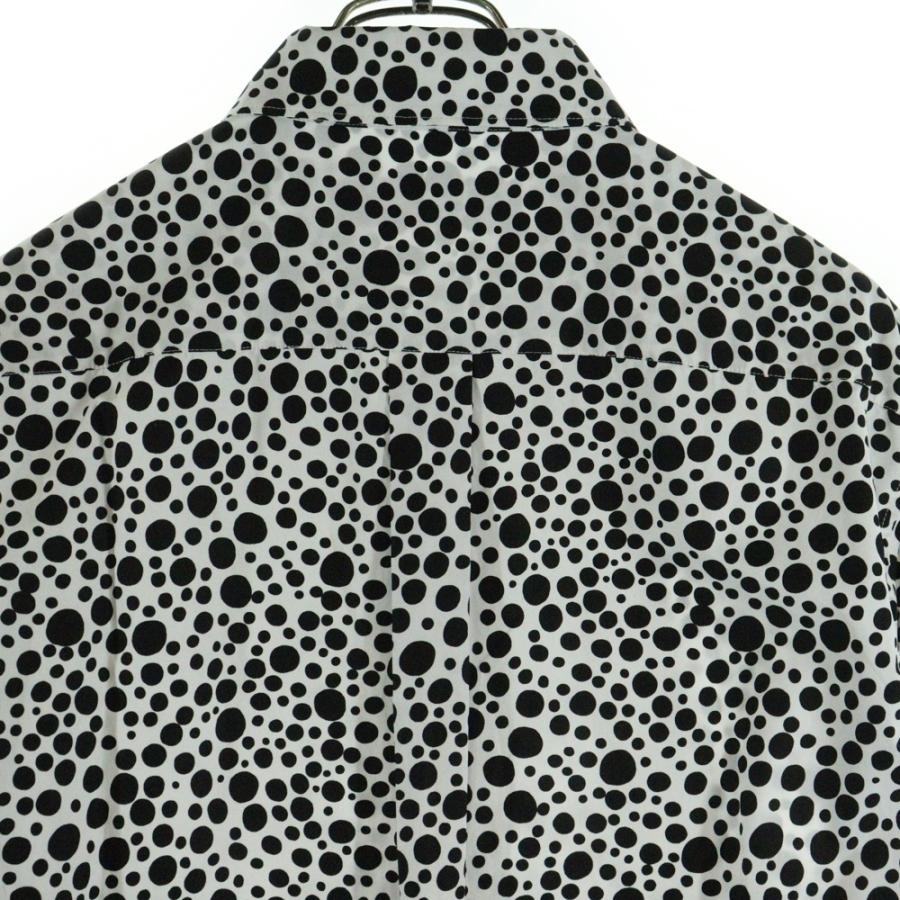 LOUIS VUITTON ルイヴィトン ×YK Dots Printed Zipped Shirt RM231H V29 HOS30W ×草間彌生 ドット柄 ジップアップナイロンジャケット ホワイト/ブラック ルイヴィトン ×草間彌生 23SS RM231H V29 HOS30W インフィニティドット