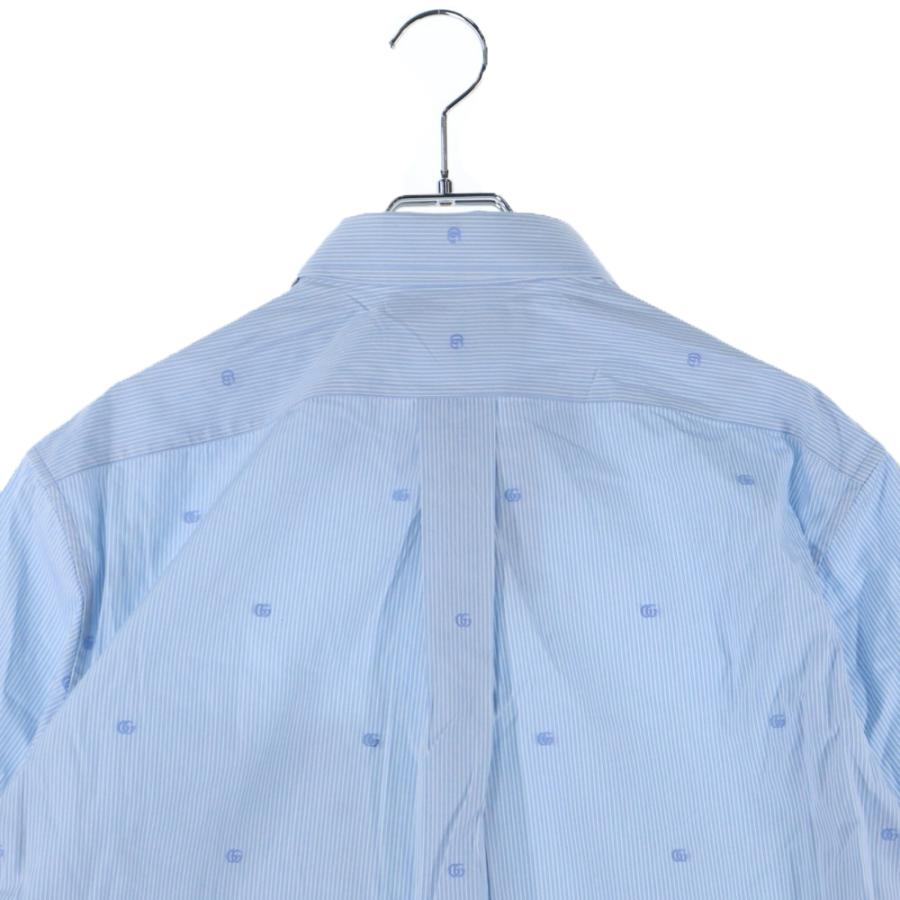 GUCCI（グッチ） スモールインターロッキングG 総柄 ストライプ 半袖