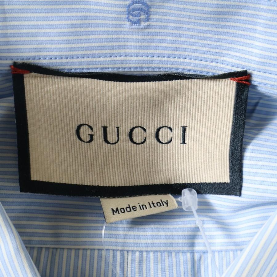 GUCCI（グッチ） スモールインターロッキングG 総柄 ストライプ 半袖