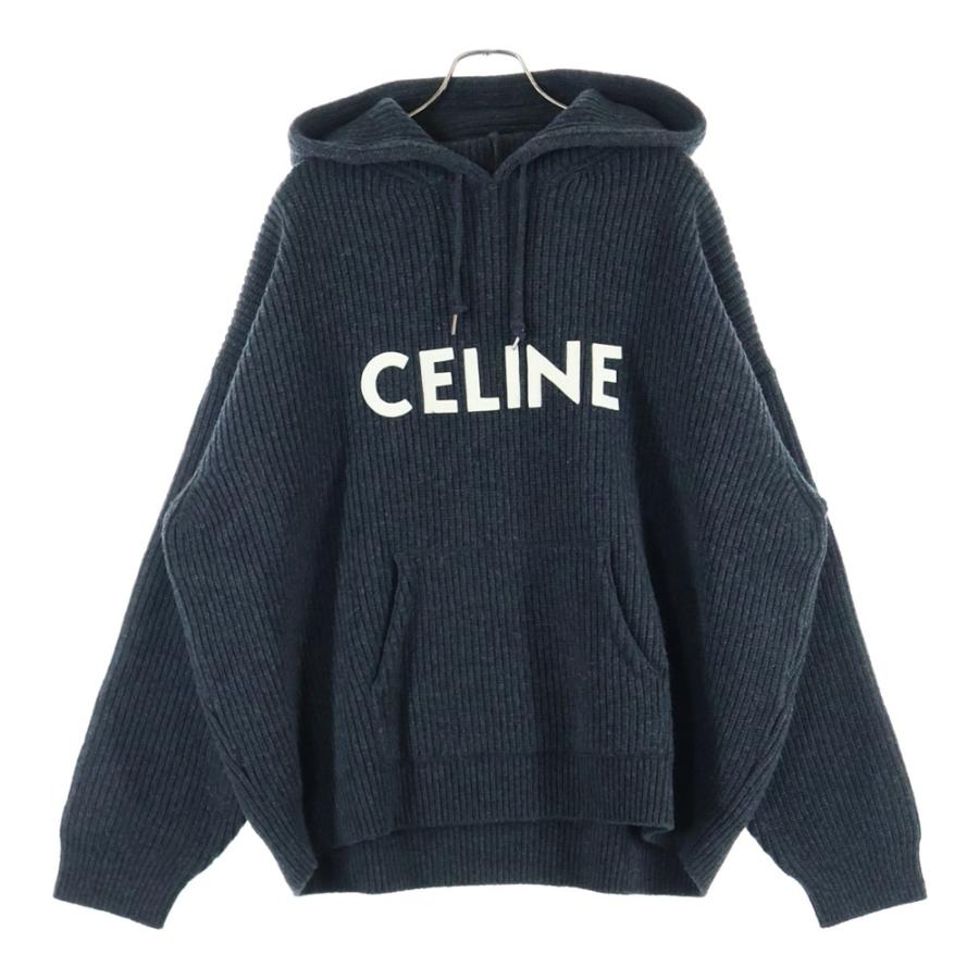 CELINE（セリーヌ） Logo Knit Pullover Parka ロゴニット プル
