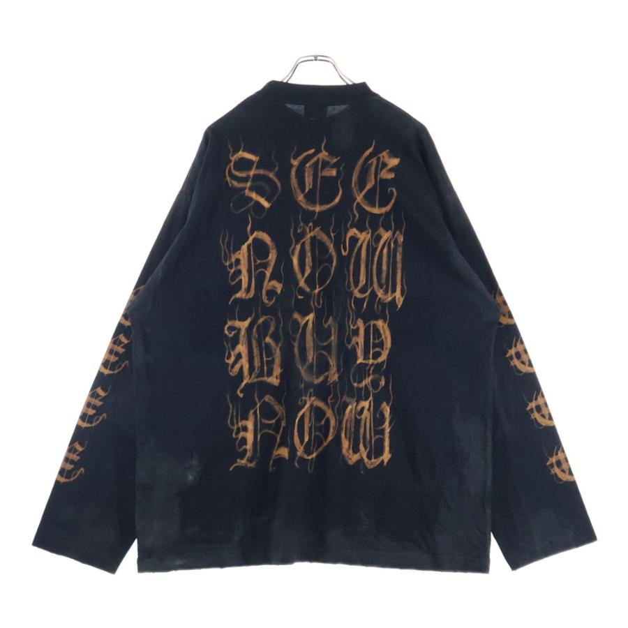 BALENCIAGA（バレンシアガ） 23AW ヘビーメタルロゴ ダメージ加工 長袖