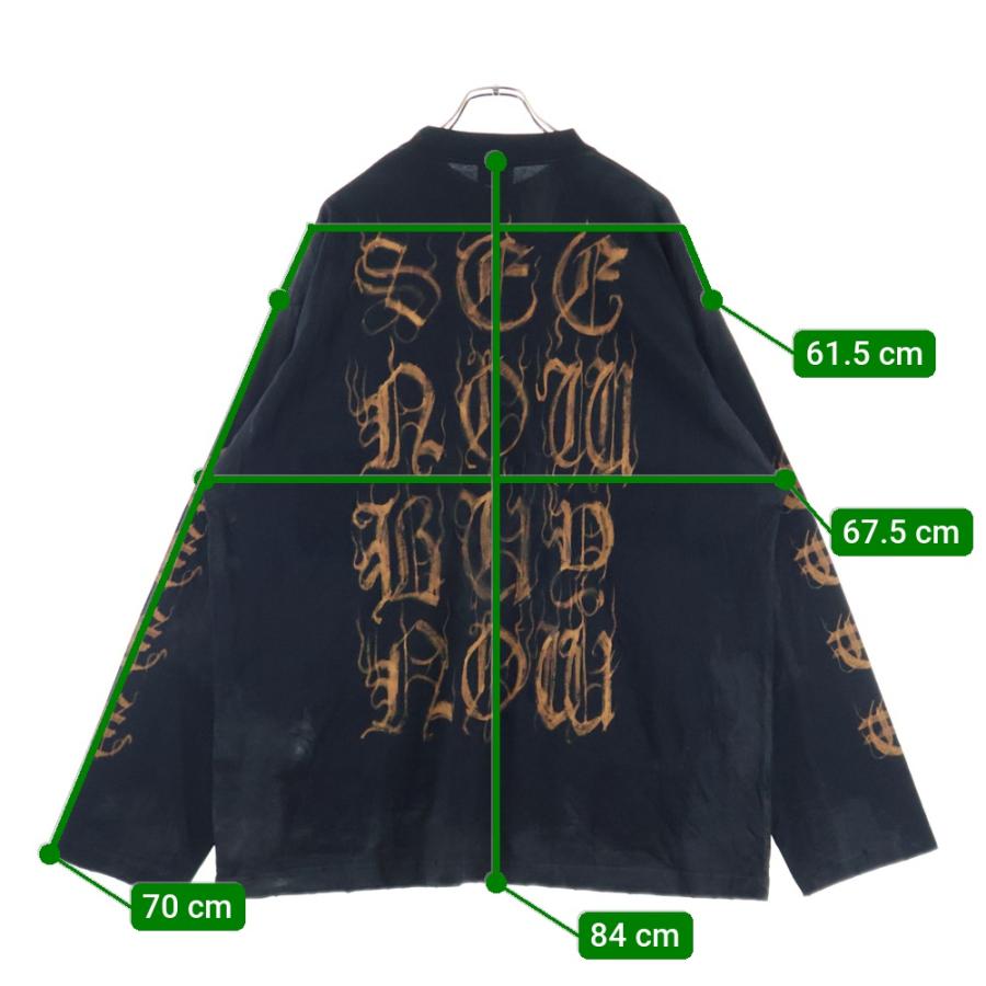 BALENCIAGA（バレンシアガ） 23AW ヘビーメタルロゴ ダメージ加工 長袖