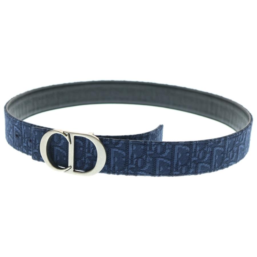 DIOR ディオール CD Icon Oblique Jacquard Leather Belt CDアイコン