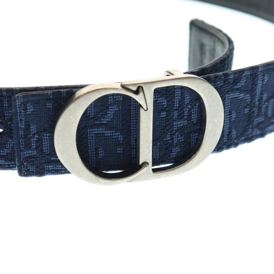 DIOR ディオール CD Icon Oblique Jacquard Leather Belt CDアイコン