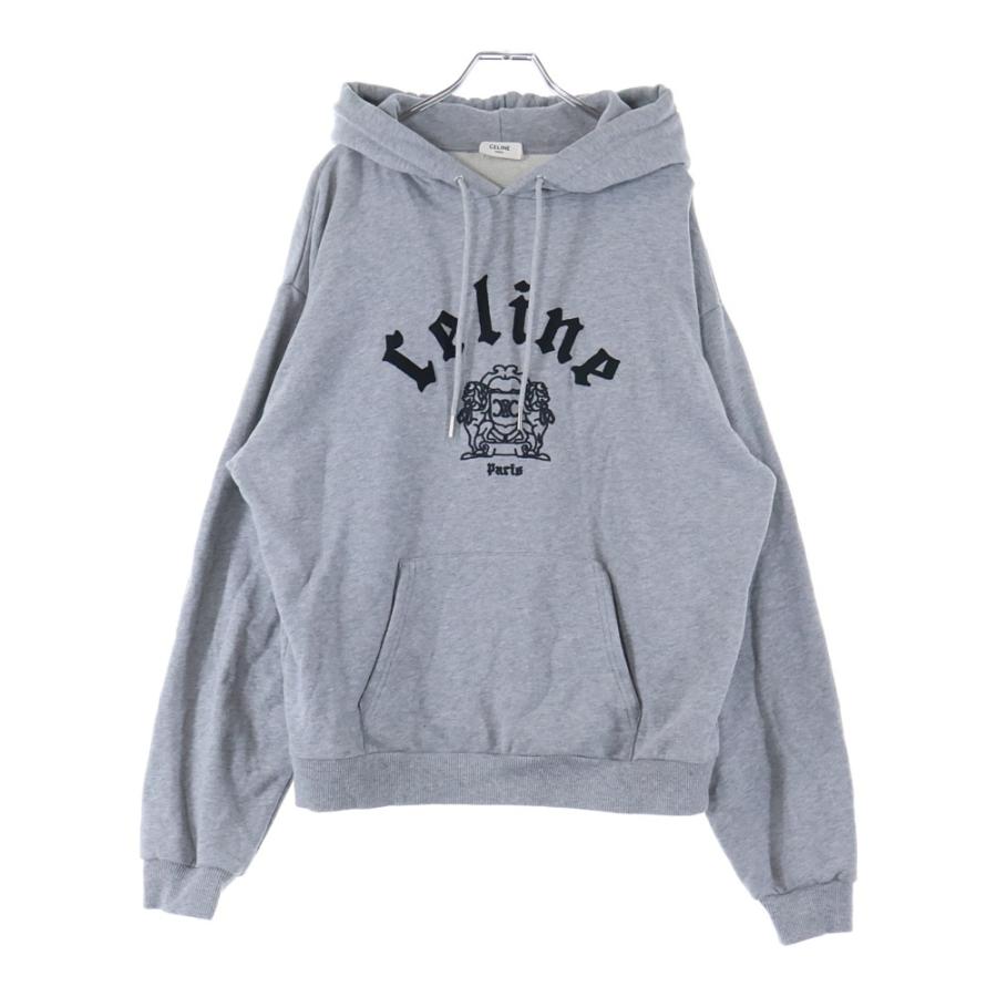 CELINE セリーヌ 新品同様 フード付きグレーパーカー CELINE（セリーヌ） パーカー メンズ 中古 古着 : RAGTAG Online Shop