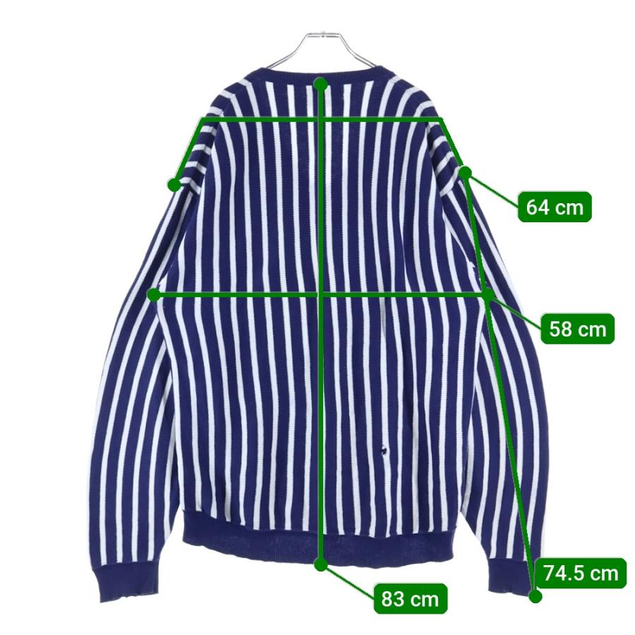 ディオール Christian Dior sports 総柄 長袖 ストライプ Christian Dior（クリスチャン・ディオール） Vネック ストライプ
