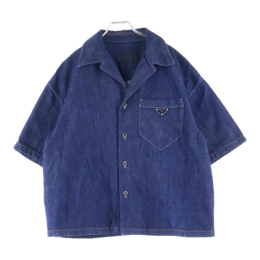 PRADA（プラダ） 24SS トライアングルロゴプレート オープンカラー