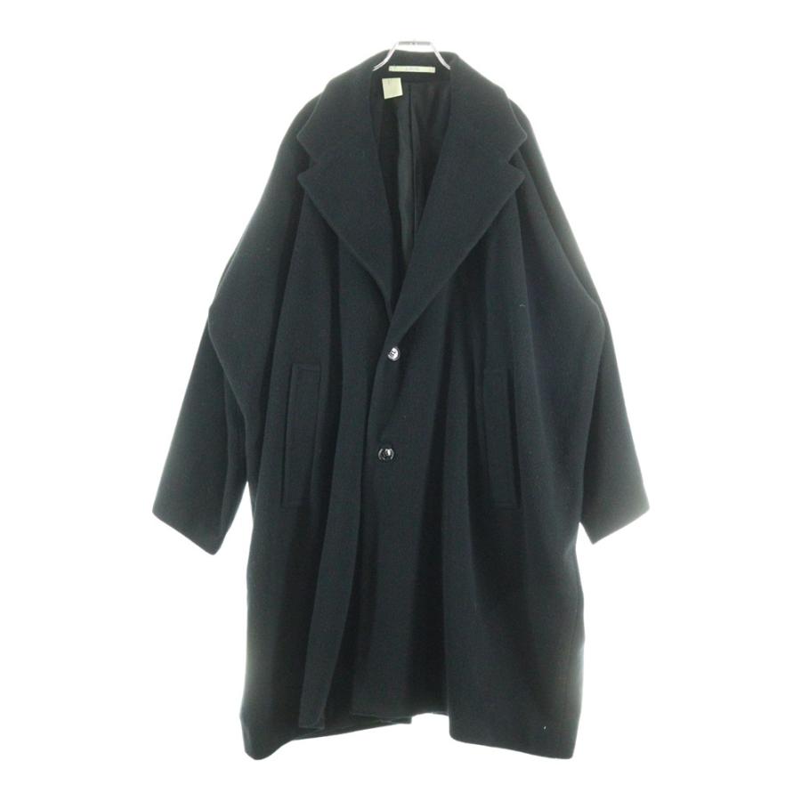 N.HOLLYWOOD エヌハリウッド ダブルチェスターコート ブラック 36 N.HOOLYWOOD N.ハリウッド コート 36 ◇ジャガードチェスターコート⁄36