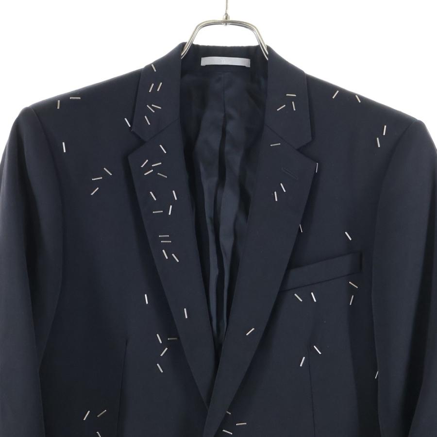 Christian Dior ブラック テーラードジャケット L DIOR ディオール ステープラー テーラードジャケット ブラック
