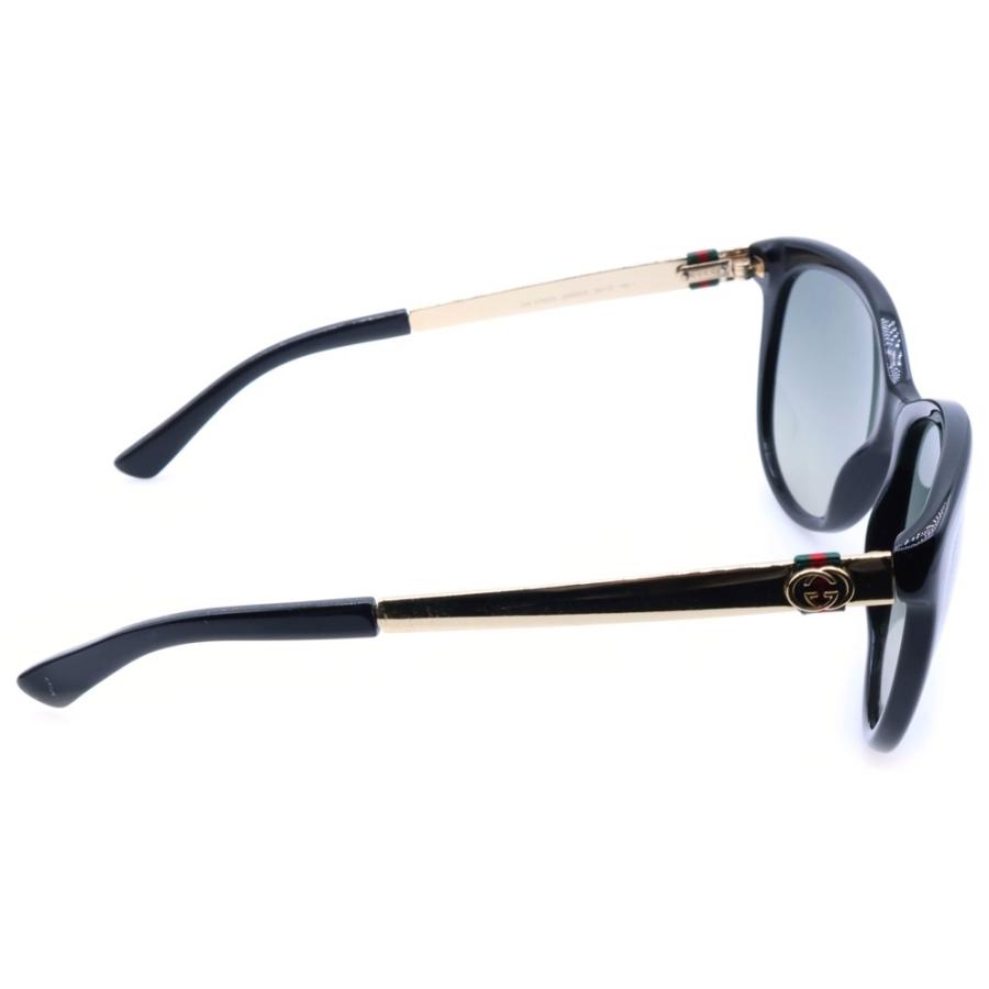 GUCCI（グッチ） サイドロゴ ウェリントンサングラス メガネ ブラック