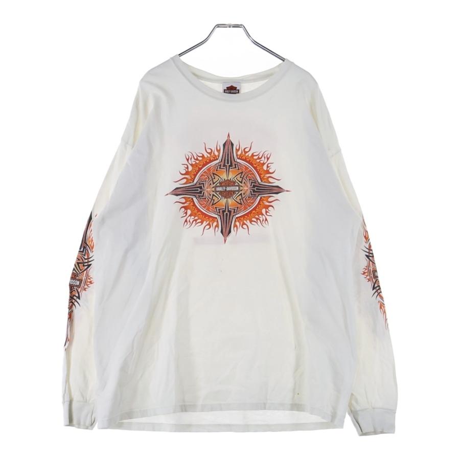 ヴィンテージ 00S HARLEY DAVIDSON TRIBAL FLAME L/S TEE ハーレー