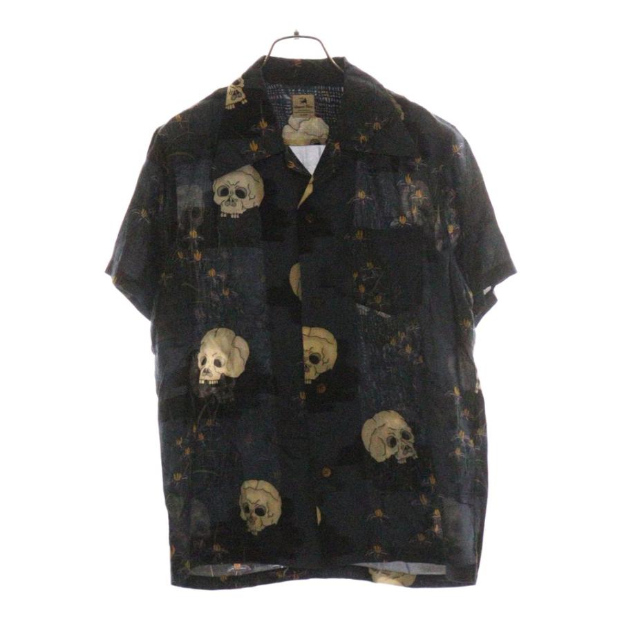 サスクワッチファブリックス 11SS どくろ スカル レーヨン オープン