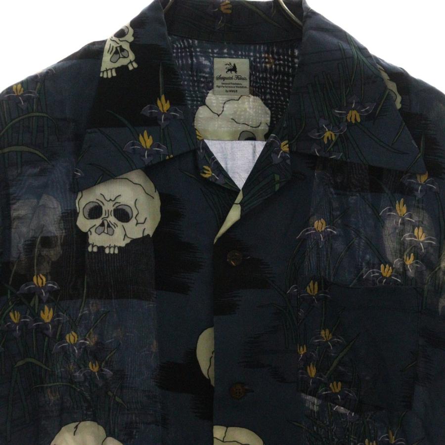 サスクワッチファブリックス 11SS どくろ スカル レーヨン オープン