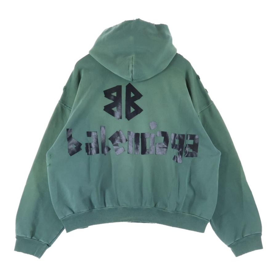 【即発送】BALENCIAGA テープロゴ デストロイ ダメージ パーカー 楽天市場】BALENCIAGA バレンシアガ デストロイ ダメージロゴパーカー