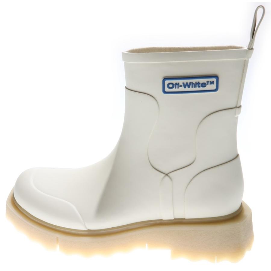 Off-white オフホワイト レインブーツ ラバー OFF-WHITE オフホワイト 22AW RUBBER RAIN BOOT サイドロゴ ラバー
