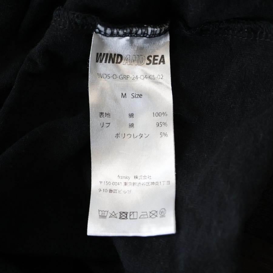 WIND AND SEA（ウィンダンシー） ロゴプリント クルーネック長袖T