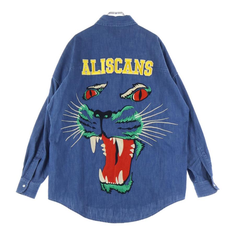 GUCCI（グッチ） バッグ刺繍 ボタンダウン 長袖デニム シャツ