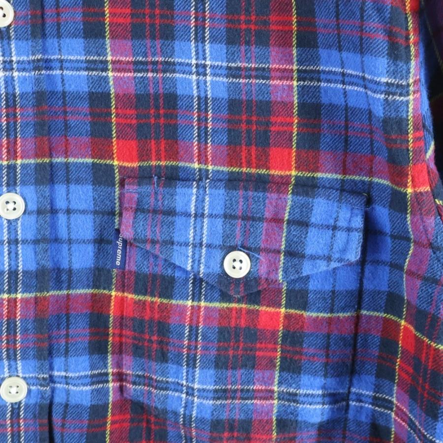 Supreme（シュプリーム） フランネルチェック 長袖シャツ ブルー
