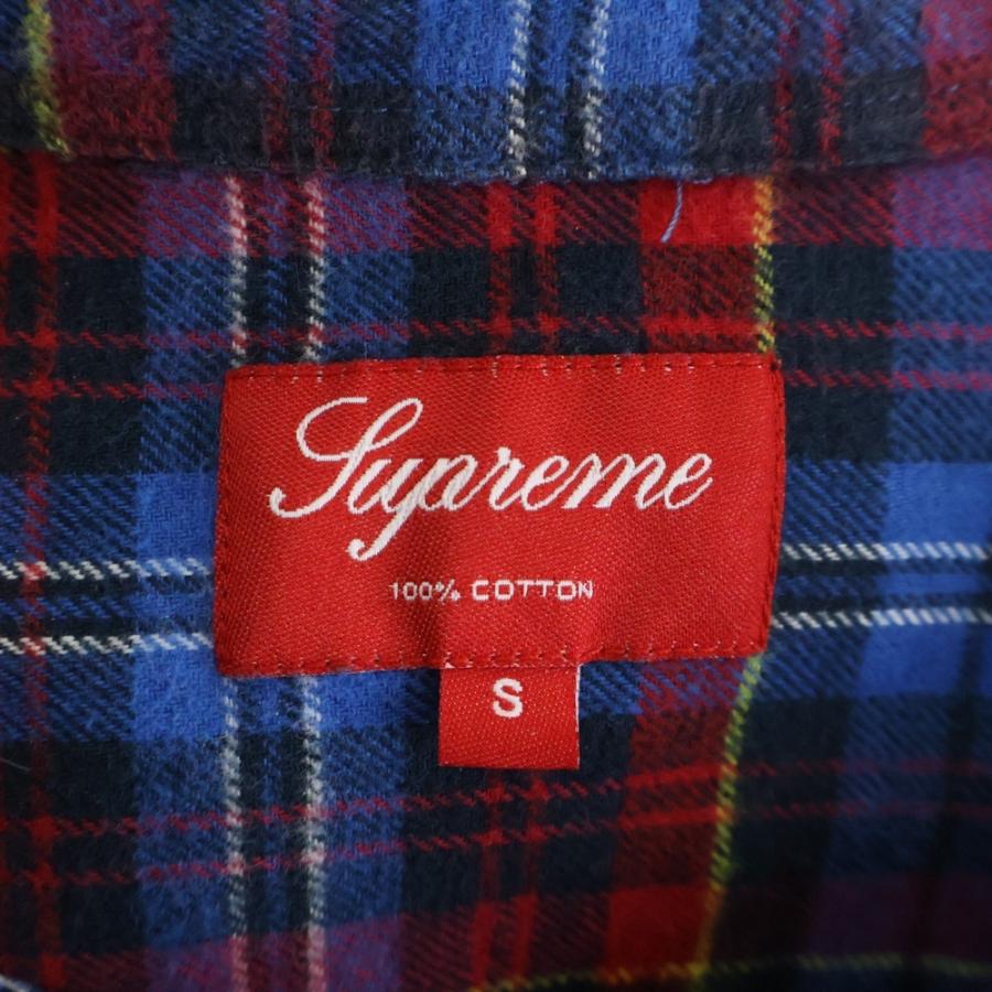 Supreme（シュプリーム） フランネルチェック 長袖シャツ ブルー