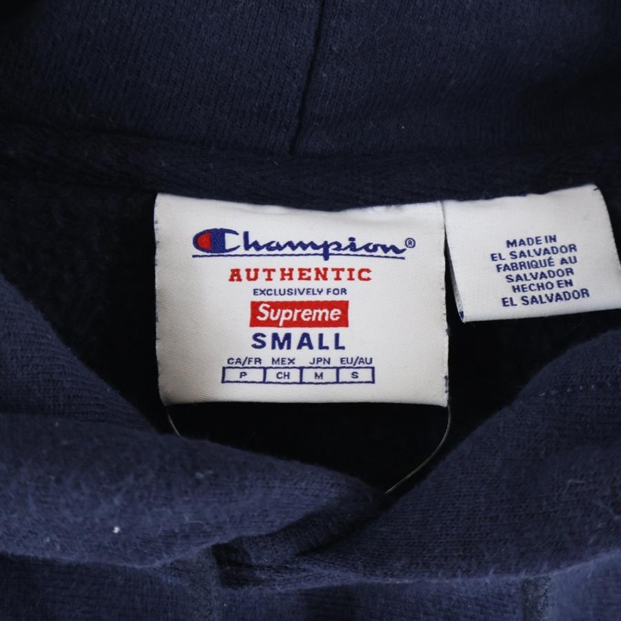 Supreme ネイビー アーチロゴ パーカー カナダ製 Supreme（シュプリーム） 19AW Paneled Arc Hooded Sweatshirt パネル
