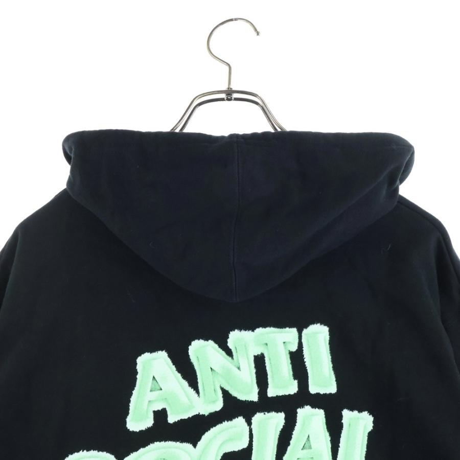 アンチソーシャルソーシャルクラブ USA製 バックプリント 長袖 スウェットパーカー L ブラック系 ANTI SOCIAL SOCIAL CLUB ロゴ メンズ ANTI SOCIAL SOCIAL CLUB（アンチソーシャルソーシャルクラブ） Logo