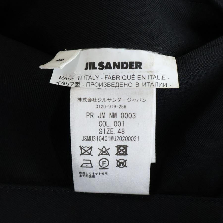JIL SANDER（ジルサンダー） ウール トラウザー カーゴパンツ ブラック