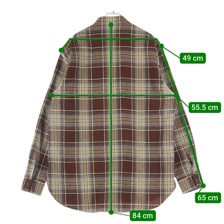 GUCCI（グッチ） Wool Checked L/S Shirt ウール チェック スタンド