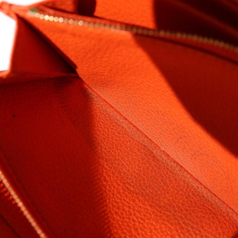 GUCCI（グッチ） ロゴエンボス ラウンドジップ レザー ロング