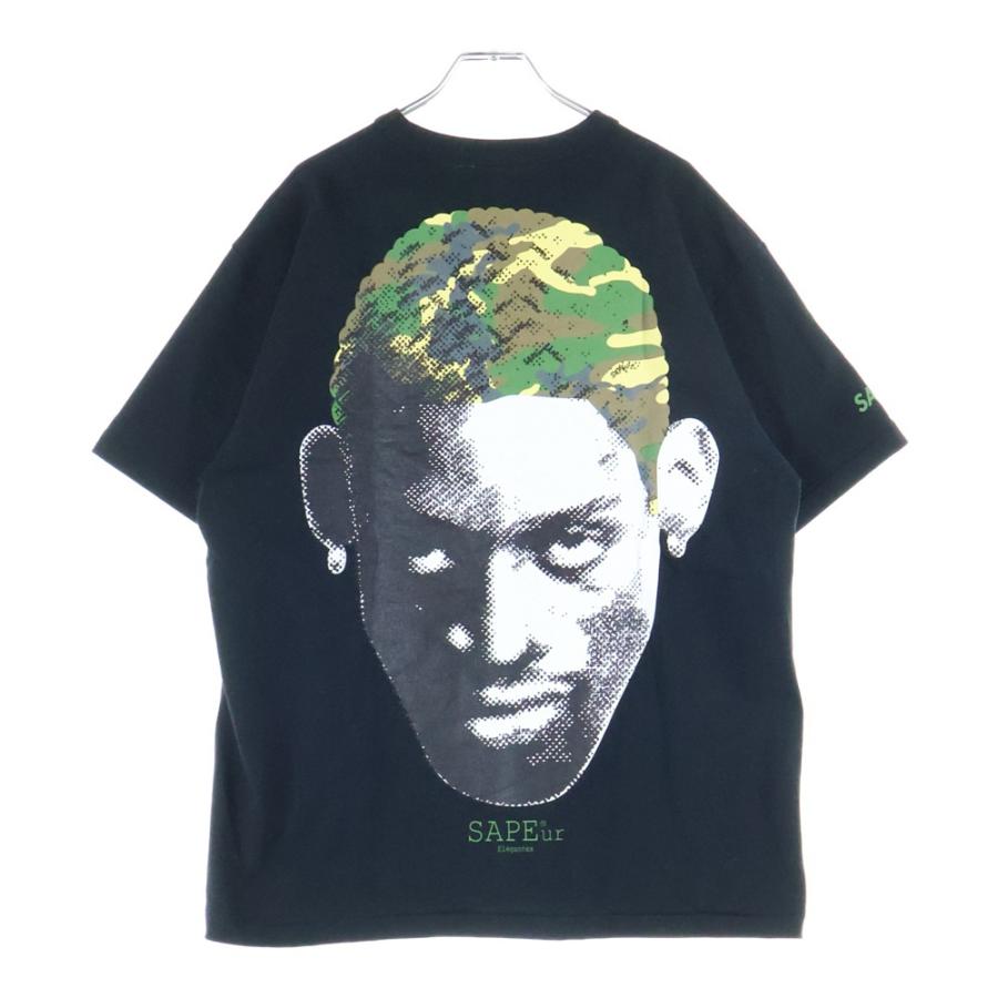 SAPEur サプール RODMAN ロッドマン プリント クルーネック半袖Tシャツ