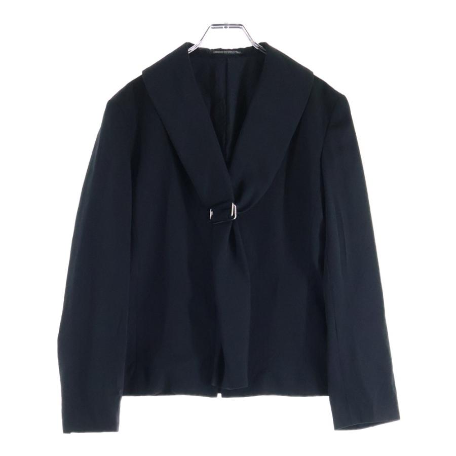 ヨウジヤマモト プリュス ノアール テーラードジャケット ウールギャバジン ヨウジヤマモトプリュスノアール ウールギャバジン ジップアップ